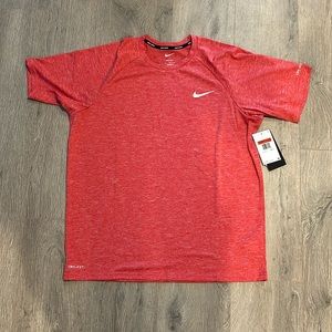 NIKE Shirt Tee Mens Size Large Pro Dri Fit red Athletic Active Athleisure. NWT!